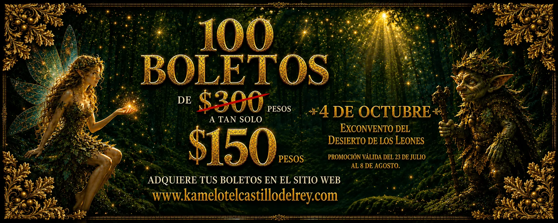 Promoción Especial: 100 Boletos para el Festival Medieval de Hadas y Duendes